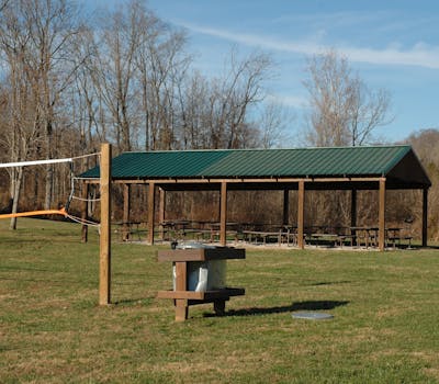 Shelter house and Volleyball net image